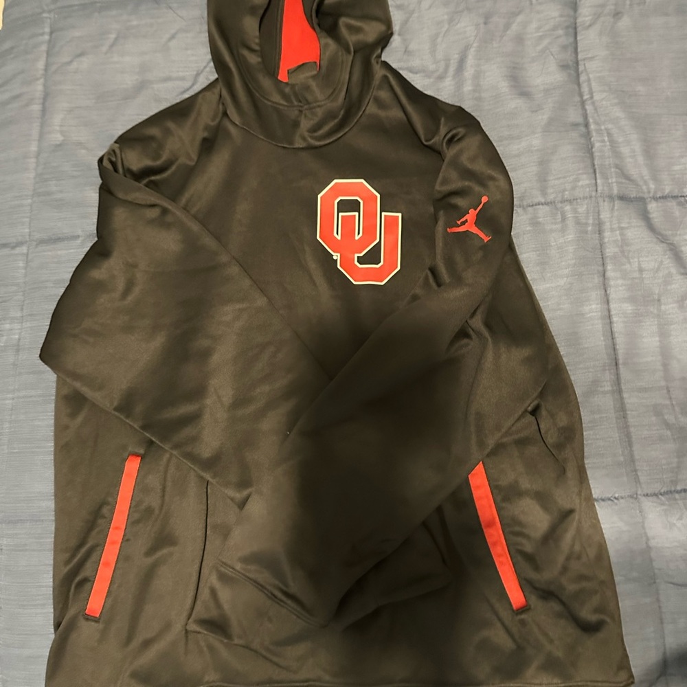 Jordan Black and Crimson Oklahoma Hoodie